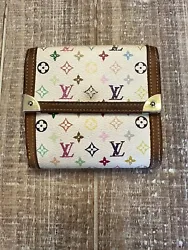 Louis Vuitton LV takashi murakami wallet. Condition is Pre-owned. Shipped with USPS Ground Advantage.