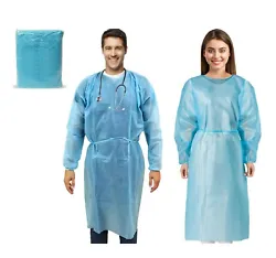 These PPE gowns feature 45gsm material with thermal bonded seams, elastic cuffs and a Velcro closure back collar. Not...