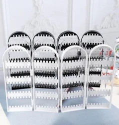 Jewelry Hanger Organizer - Foldable Acrylic Earring Organizer, Necklace Holder & Bracelet Holder Display Folding Stand....