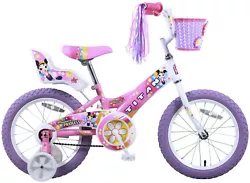 The REFURBISHED Titan Flower Princess BMX bike with training wheels makes it fun and stylish to learn to ride. Girls 16...