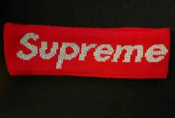 You are looking SUPREME NEW ERA BIG LOGO HEADBAND. This item is like new since it has been ONLY worn once and has been...