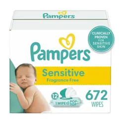 Clinically Proven: Sensitive wipes are clinically proven for sensitive skin. 672 count. Assembled Product Weight: 672...
