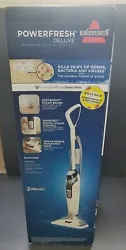 Introducing the PowerFresh Deluxe Scrubbing & Sanitizing Steam Mop Model 1806. This top-of-the-line steam mop is...