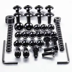 Le kit visserie carenage comprend toutes les vis pour remplacer les fixations visibles sur les carenages lateraux,...