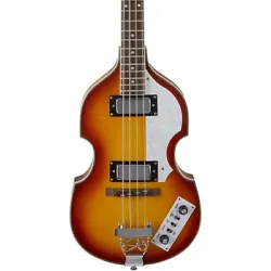 The Rogue VB-100 violin bass guitar features a flamed maple arched top and back with the European-style hollowbody that...