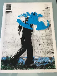 Signed and Numbered Serigraph ( Screen Print ) in Pencil by Hijack. 