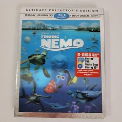 Item: Disney Pixar Finding Nemo Blu-Ray 3D + Blu-Ray + DVD + Digital Copy Ultimate Collectors Edition.