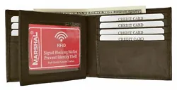 Genuine Leather Bifold Wallet. RFID Blocking security in your pocket, Protect your Identity. Protect your RFID Credit...