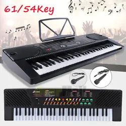 Features of 54Key Electric Piano+Mic+Adapter. Sleep-function:When the keyboard is not playing more than 3 mins,it will...