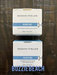Brand new in box, sealed Triple Defense Cream and Overnight Restorative Creams (steps 3AM and 3PM of the Redefine...