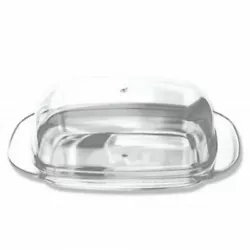 Keep butter soft and easily accessible with this Acrylic Butter Dish featuring a durable transparent plastic dish with...