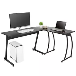 Work with the utmost comfort using our L-shaped computer desk anywhere you need! Board deep :19