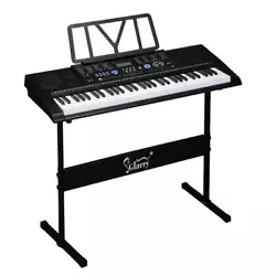 Polyphony (max): 8-note. GEP-102 61 Key Portable Keyboard provides 2 ways to power: DC 12V or 8 pcs D batteries (not...
