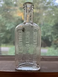 Antique “E Hartshorn And Sons” Bottle From Boston MA Circa 1900. This old glass bottle comes from Boston...