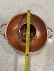 New Pure 100% Copper Hot Pot. The diameter is 12 inches, the height of the inner ring is 3.2 inches, and the height of...