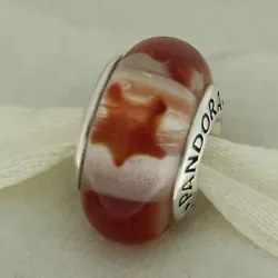 AUTHENTIC PANDORA. Made of. 925 Sterling Silver & Murano Glass.