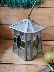 A Fantastic Arts And Crafts Style Porch Lantern. A lovely original piece circa 1920ish  I would suggest in good order...