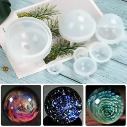 1.5 pcs sphere casting molds in different sizes, to satisfy your different needs. 1 Set of Sphere Resin Molds(Total 5...