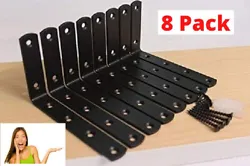 Matte black powder coat finish. The small solid and strong corner braces could be used for any shelf install, such as...