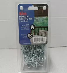 Model: A21101. Porch swing kit that contains chain and hooks to be used in attaching porch swings into porch ceilings....