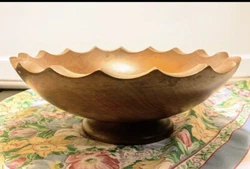 Genuine Woodcrafting MCM Bowl. Woodcrafting Made in America stamped bowl. Very MCM. Wear is consistent with age with...