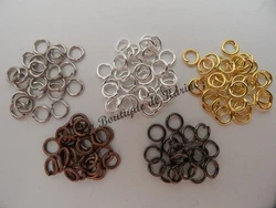 LOT DE 250 ANNEAUX DE JONCTION OUVERTS (9,14 grs). Diamètre : 4 mm. Epaisseur : 0,7 mm. (pour la france...