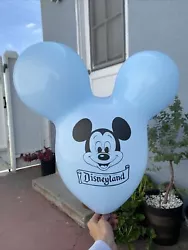 Brand new Sempertex Pack of 5 Mickey mouse head shaped balloons in pastel matte light blue , Disneyland Balloons ....