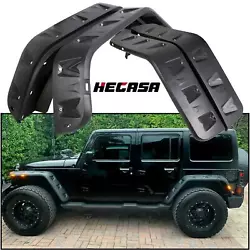 Fits All 2007 to 2018 Jeep JK Wrangler All 2 door or 4 door Model, Unlimited, Rubicon Unlimited. A set (4pcs) of pocket...