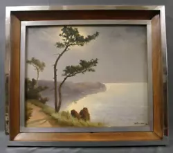 Tableau huile sur toile vers 1930 signé Delaroche.