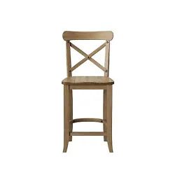 •Simple yet stylish wooden counter stool adds a warm, homey appeal to your space •Sturdy hardwood frame makes for...
