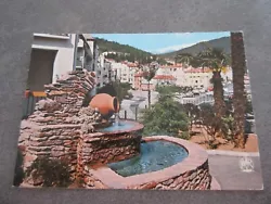 Pyrénées-Orientales (66) : Amélie les Bains : Petit jardin à lentrée de la ville, Fontaine. A circulé en 1978,...