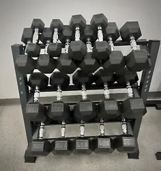 Dumbbell set in like-brand new condition. Intended for use in physical therapy private clinic, but rarely used. 