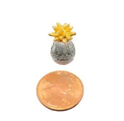 MINIATURE PINEAPPLE Glass Figurines Decorative Sculpture Ornaments Hawaii. Condition-PRE-OWNED-in great condition....
