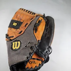 Wilson Softball Glove Mitt A360 Brown/Black Leather A0360TRES14 Right Hand Throw. Reference pictures for more details....