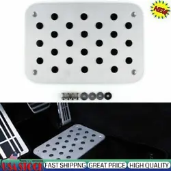 2PCS For Benz AMG Stainless Brake Accelerator Pedal Pads Covers A1643000082 US. Foot Rest Pedal Pads Fuel Brake Pedal...