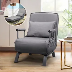 This sleeper chair is perfect for your living room, den, or dorm room where an unexpected guest, or unexpected nap may...