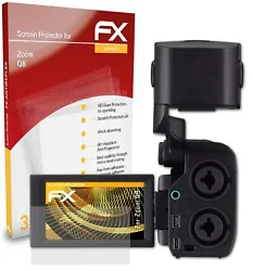 Anti-réfléchissant et absorbant les chocs: atFoliX 3 x FX-Antireflex Protecteur décran pour Zoom Q8 - Made in...