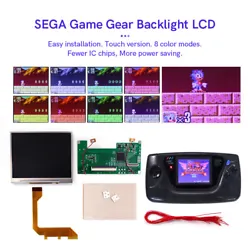 Backlight LCD. Support Sega single chip motherboard and dual chip motherboard Adjust brightness via the thumbwheel....