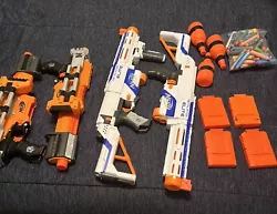 nerf gun lot used guns. Condition is Used. Shipped with USPS Priority Mail.