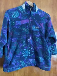 PLEASE SEE PICTURES Vintage Patagonia Fleece Pullover Youth Size 10.