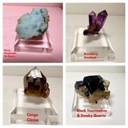 Whole sale price! Raw Congo Citrine, Druzy Chrysocolla on Quartz, Branberg Amethyst and Black Tourmaline with Smoky...