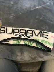 SUPREME/ THE NORTHFACE STEEP TECH HEADBAND/ WHITE/ SIZE L/XL Only Tried On. Shipped with USPS Ground Advantage.