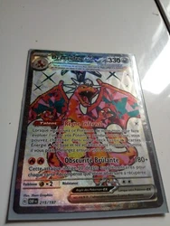 carte pokemon dracaufeu 215/197 Flammes Obsidiennes.