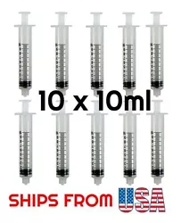 10CC SYRINGES ONLY WITH LUER LOCK 10ML STERILE (10 Syringes).