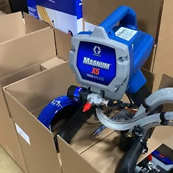 The Graco Magnum X5 supports longer hose lengths so you can extend your reach on the job, and the Piston Pump assures...