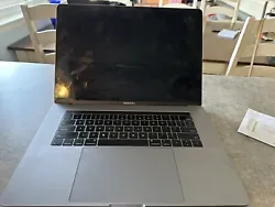 Apple MacBook Pro 15 inch Laptop Touchbar i7 256gb SSD - A1990 (2018). For parts or needs repair. Computer works but...