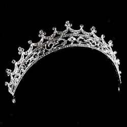 Wedding Bridal Princess Crown Crystal Rhinestone Moon Tiara Prom Headband.
