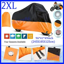 Protect your motorcycle against rain,snow,dirt,dust,sun UV rays and pollutants. Weatherproof,fadeproof,washable (not...