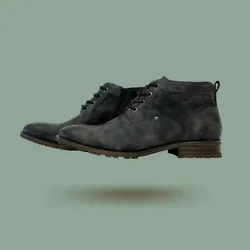INCLUDES: 1- Pair of Mens Casual Brogue Mid-Top Lace-Up and Zipper Boots SPECIFICATIONS: Made With Top Tier Hand...