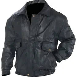 The Napoline™ Roman Rock™ Design Genuine Leather Jacket highlights the popular “bomber jacket